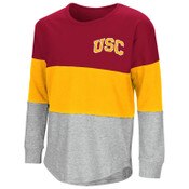 USC Trojans Youth Treasure Colorblock Long Sleeve T-Shirt